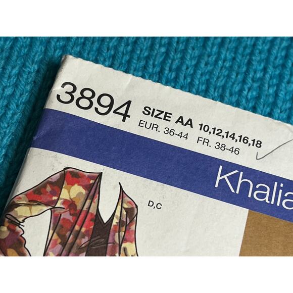 Simplicity 3894 Pattern jacket waterfall top pants skirt size 10 12 14 16 18 - Picture 2 of 5